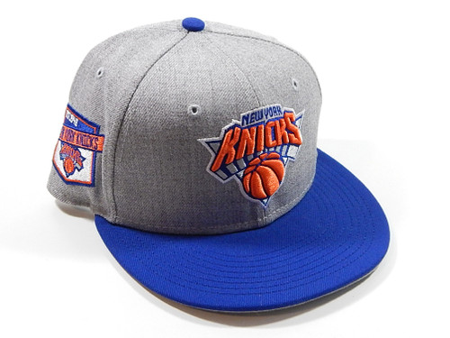 New York Knicks Est. 1946 Heather Patch New Era 59Fifty Fitted Hat Cap 7 3/8