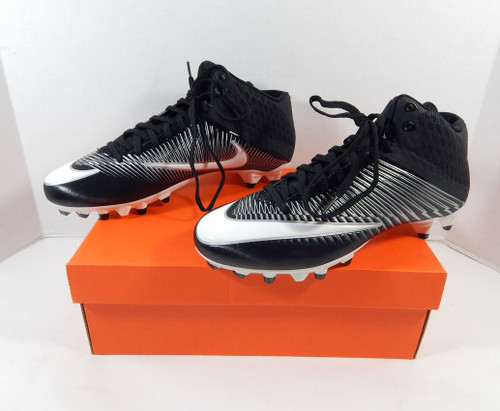 Utah State Aggies Nike Black Vapor Speed 2 3/4 TD Midtop Football Cleats 10.5