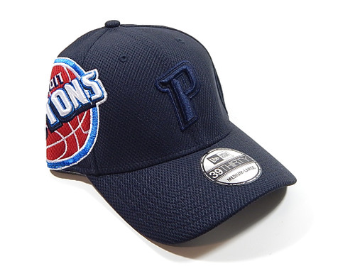 Detroit Pistons Logo Twist New Era 39Thirty Hat Cap Flexfit Size M / L