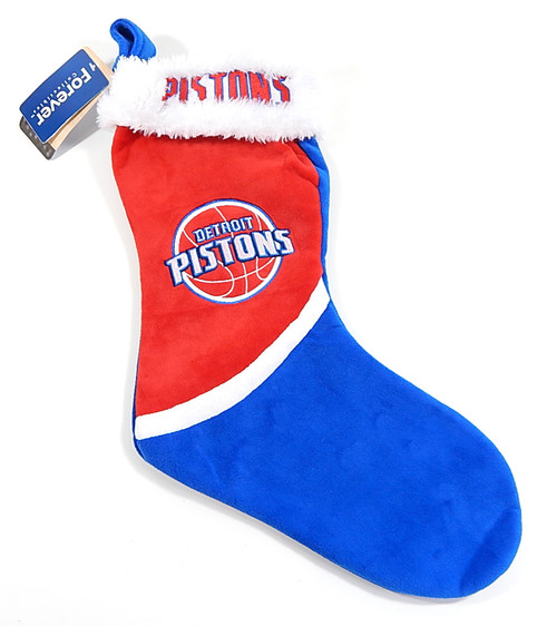 Detroit Pistons Logo Christmas Stocking Decoration Forever Collectibles New