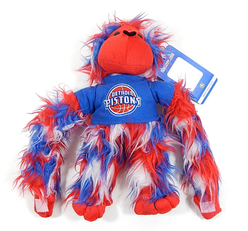 Detroit Pistons Fluffy Monkey Plush Stuffed Animal 10" Forever Collectibles New