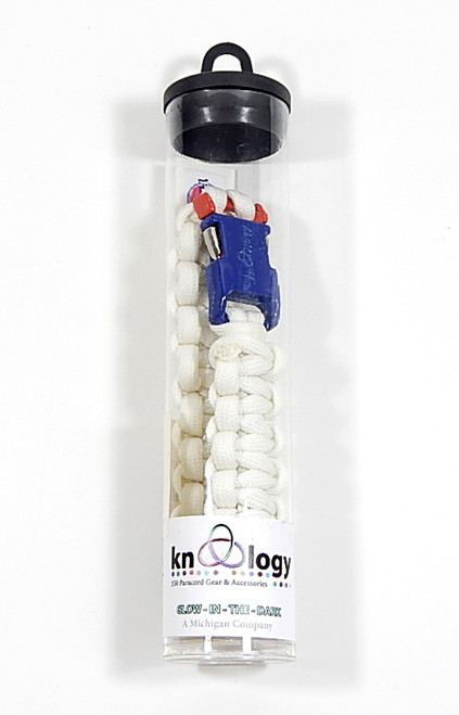 Detroit Pistons Knottology Tactical Bracelet Glow In The Dark 7.5" New