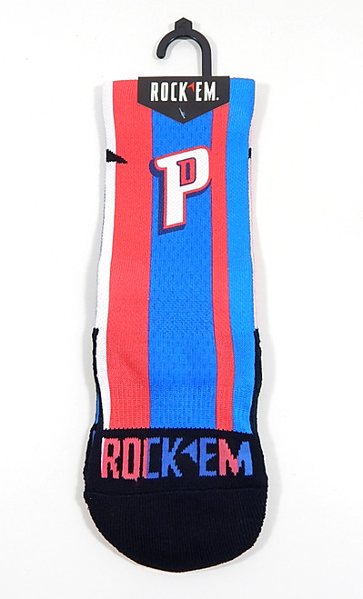 Detroit Pistons Road Jersey Rock Em Apparel Socks Youth Size 2-5.5 New