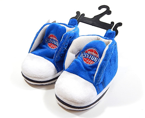 Detroit Pistons High Top Sneakers Baby Booties XL 12-24m Forever Collectibles