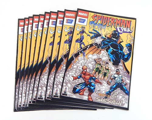 Lot of (10) Spider-Man Storm & Cage Battle Smokescreen Comic Books Marvel 2002