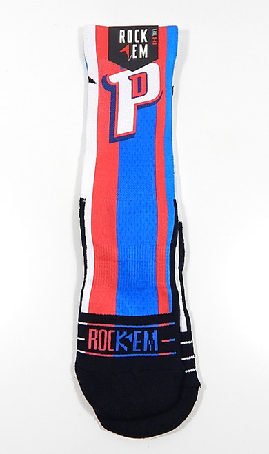 Detroit Pistons Road Jersey Rock Em Apparel Socks Size L / XL 9-13 New
