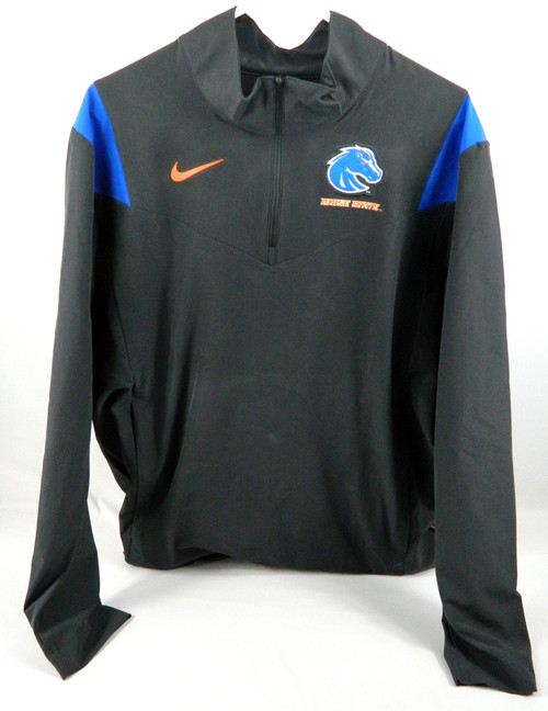 Boise State Broncos Team Issued Dark Gray Quarter Zip Pullover New L