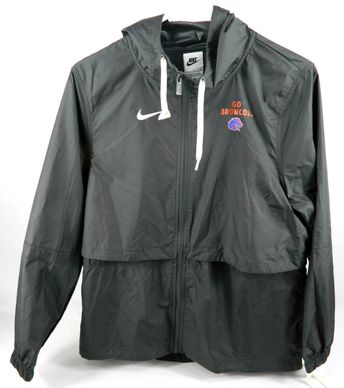 Boise State Broncos Women's Team Issue Nike Dark Gray Windbreaker Jacket New  XS
