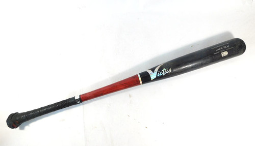 2023 Jake Alu Washington Nationals Game Used Victus iI3C Maroon/Black Bat COA