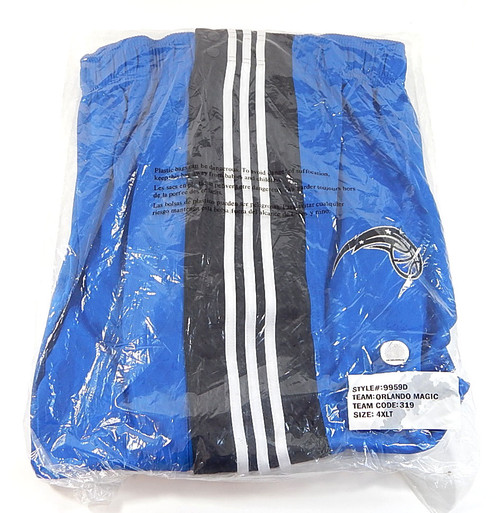 Orlando Magic Adidas NBA Team Issued Warm Up Pants Blue 4XLT New Sealed In Bag