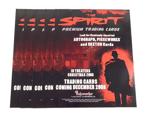 Lot of (5) 2008 Inkworks The Spirit Trading Card Promo Sell Sheets Frank Miller