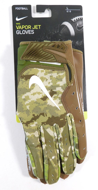 Pittsburgh Steelers Team Issued Vapor Jet Salute To Service Receiver Gloves L