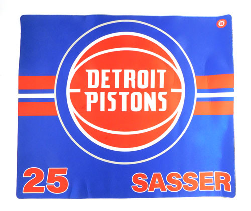 2023 Marcus Sasser #25 Detroit Pistons Team Issued Floor Mat