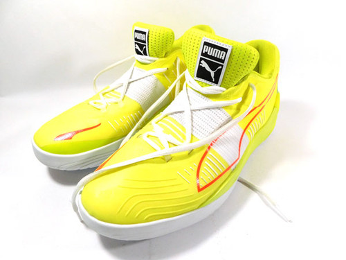 2022-23 Killian Hayes Yellow/Orange Puma Game-Used Basketball Shoes Size 12