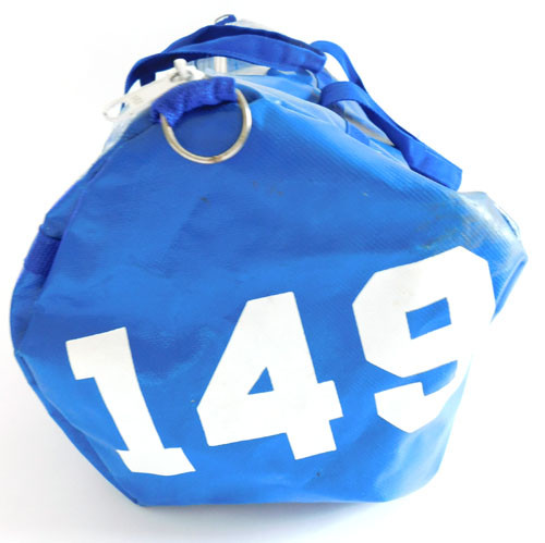 Toronto Blue Jays Team Used 30" Blue Duffel Equipment Bag #149 Triple M Bag Co.