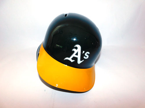 2020 Oakland A's Team Issued Rawlings Left Batting Helmet COA VS280394