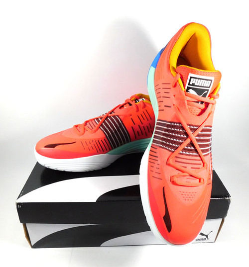 Nov. 13, 2021 PUMA Fusion Nitro Marvin Bagley Basketball Shoes Size 17 Sunblaze