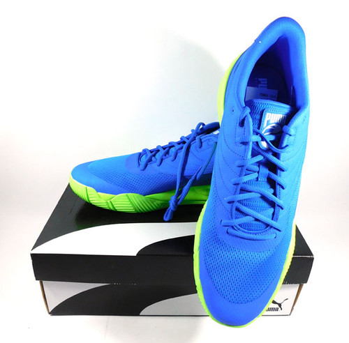 June 26, 2021 Marvin Bagley PUMA Triple PROMO Basketball Shoes Size 17 Blue/Grn.