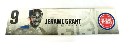 Jerami Grant #9 2021-2022 Pistons NBA 52" x 12.5" Locker Room Nameplate