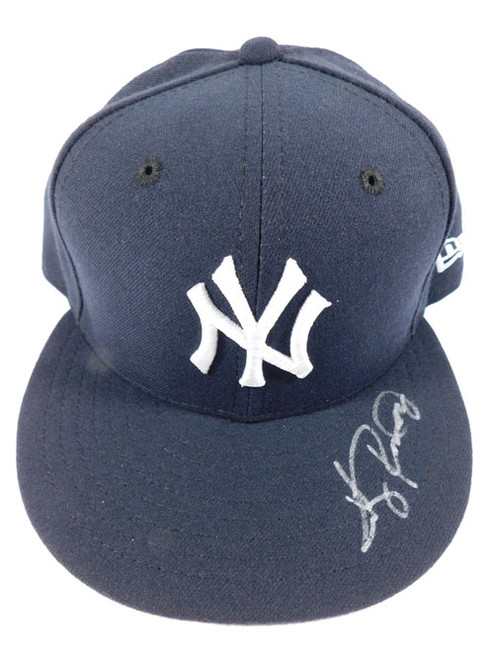 Larry Rothschild #58 Yankees Game-Issued 59FIFTY Signed Baseball Cap AUTO COA's
