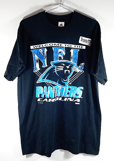 1993 Carolina Panthers Welcome To The NFL Trench Mfg Deadstock T-Shirt Large