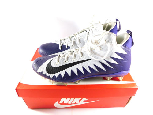 2018 TCU Team Issued Nike Alpha Menace Pro Mid TD P Football Cleats Size 15