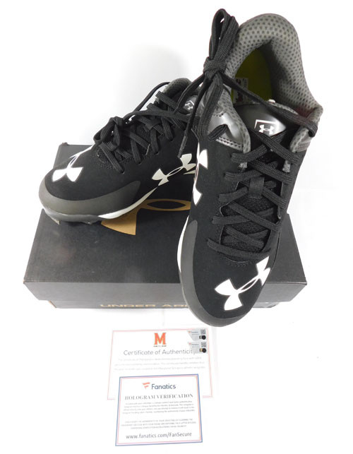 Maryland Terrapins Team Issued Under Armour Yard Low Black Size 6.5W Cleats
