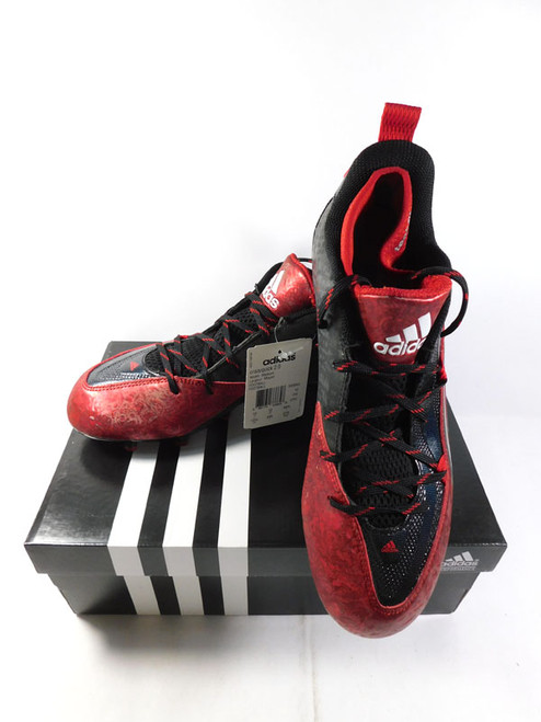 adidas crazyquick 2.0 Size 10.5 Black/Platin/Powred Football Cleats in Box