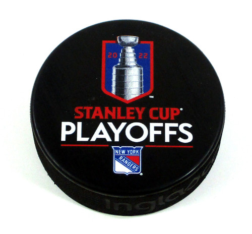 2022 Stanley Cup Playoffs New York Rangers Official NHL Hockey Game Puck