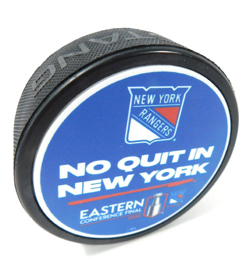 2022 New York Rangers No Quit In New York Eastern Conference Final Hockey Puck