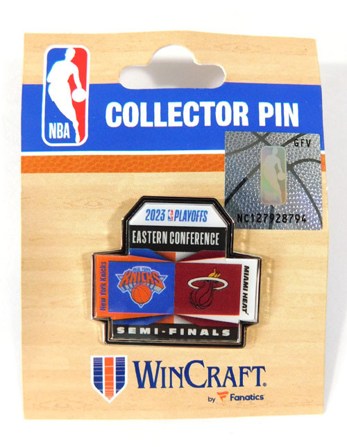 2023 New York Knicks vs Miami Heat Eastern Conference Semi-Finals WinCraft Pin