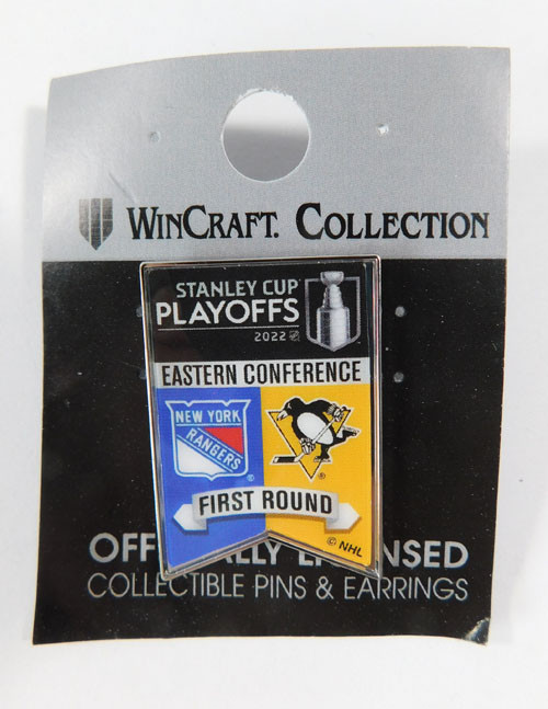 2022 Stanley Cup Playoffs Eastern Conference Rangers vs. Penguins 1ST ROUND Pin