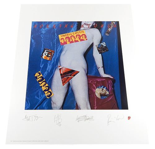 Rolling Stones Undercover Plate Signed Lithograph Print Poster /5000 22x26 Auto