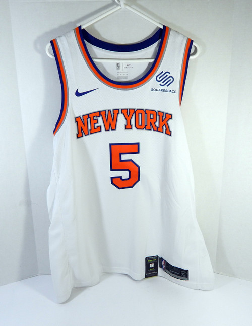 Men New York Knicks Dennis Smith Jr #5 White Asc Jersey Swgman XL 52 Nike NWT 5S