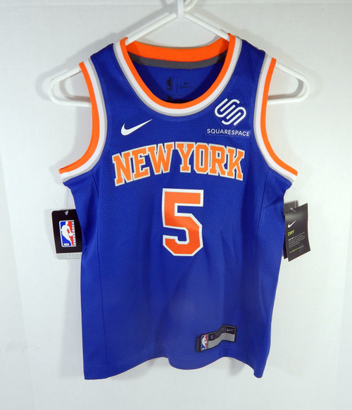 Youth New York Knicks Dennis Smith Jr. #5 Blue Jersey Swingman S Nike NWT 926S