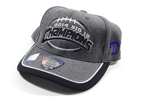 TCU 2014 Big 12 Champions NCAA Locker Room Top of the World Hat Cap Adjustable