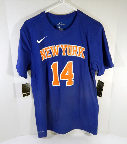 Men's New York Knicks Allonzo Trier #14 DriFit Blue T-Shirt L Nike NWT 902S