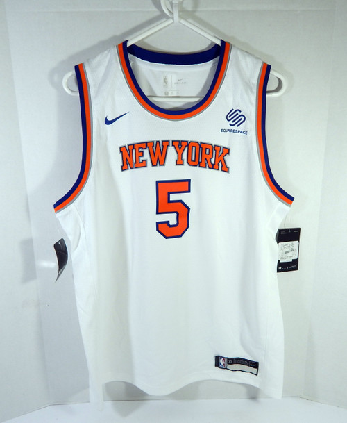 Youth New York Knicks Dennis Smith Jr #5 White Jersey Assc Swgman XL Nike NWT 9S
