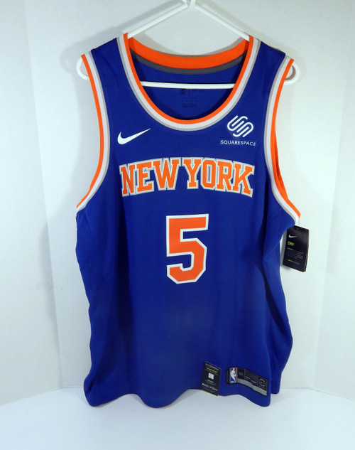 Men's New York Knicks Dennis Smith Jr. #5 Blue Jersey Swgn XL 52 Nike NWT 1S