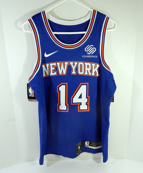 Men New York Knicks Allonzo Trier #14 Blue State Ed Jersey Swgn M 44 Nike NWT 1S