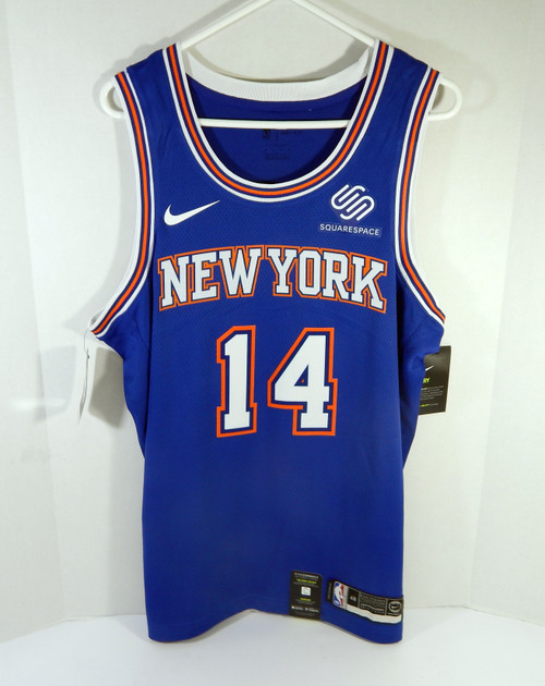 Men New York Knicks Allonzo Trier #14 Blue State Ed Jersey Swgn L 48 Nike NWT 2S