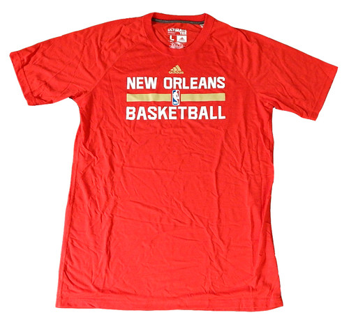 New Orleans Pelicans Adidas Climalite Ultimate Tee Shirt Red Adult L Tall