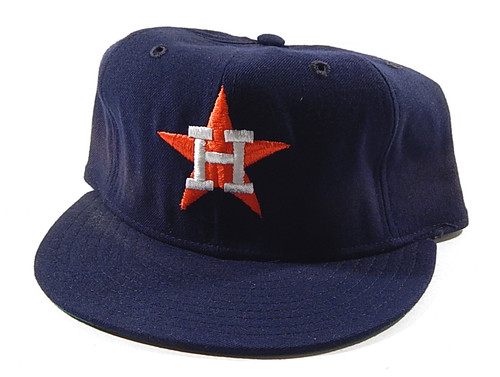 Houston Astros New Era 90's Deadstock Fitted Hat Cap 7 Leather Inner Band