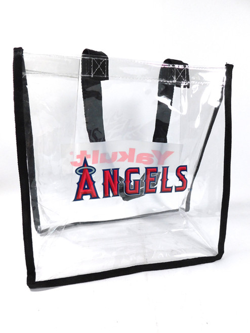 Los Angeles Angels Clear Tote Bag 13" x 13" With Black Handles