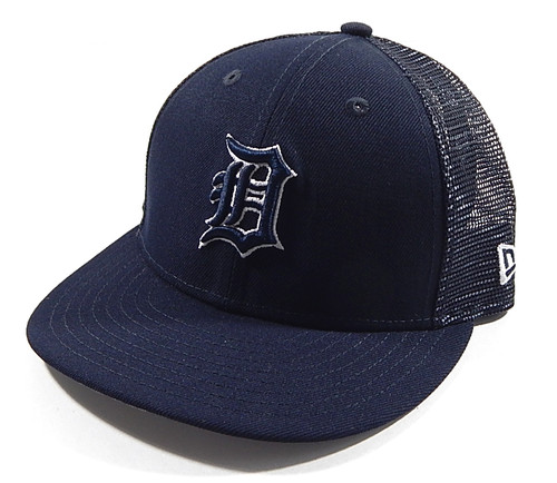 Detroit Tigers Home Alternate Mesh Navy Blue MLB New Era 59Fifty Fitted Hat 8