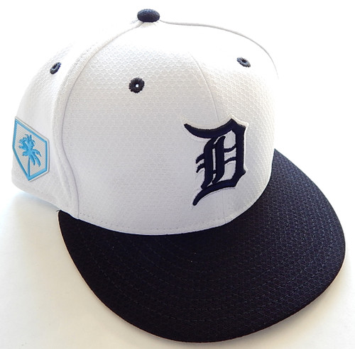 2019 Detroit Tigers Spring Training White MLB New Era 5950 Fitted Hat Size 6 3/4