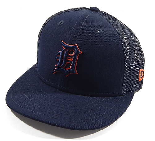 Detroit Tigers Away Alternate Mesh Navy Blue MLB New Era 5950 Fitted Hat 6 5/8