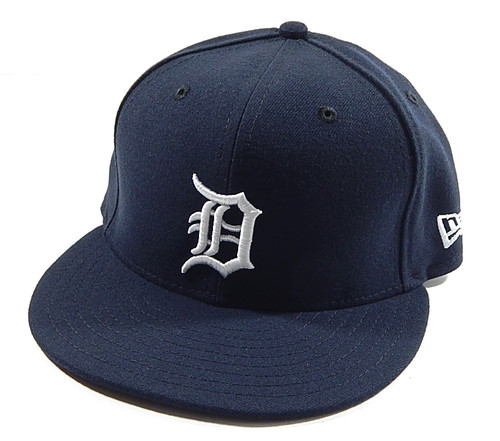 Detroit Tigers Home Official On-Field MLB New Era 5950 59Fifty Fitted Hat 7 7/8