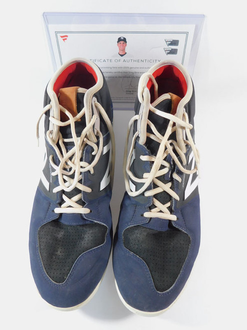 2017 Greg Bird Game-Used vs. KC Royals NB Navy/BLK Cleats Sept. 25, 2017 COA