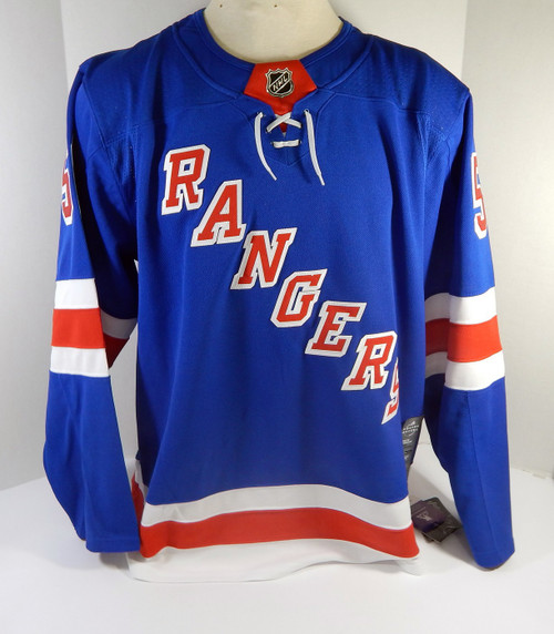 Mens New York Rangers Lias Andersson #50 Authentic Adidas Blue Jersey 2XL 4S